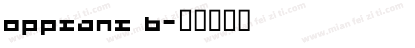 oppsans b字体转换